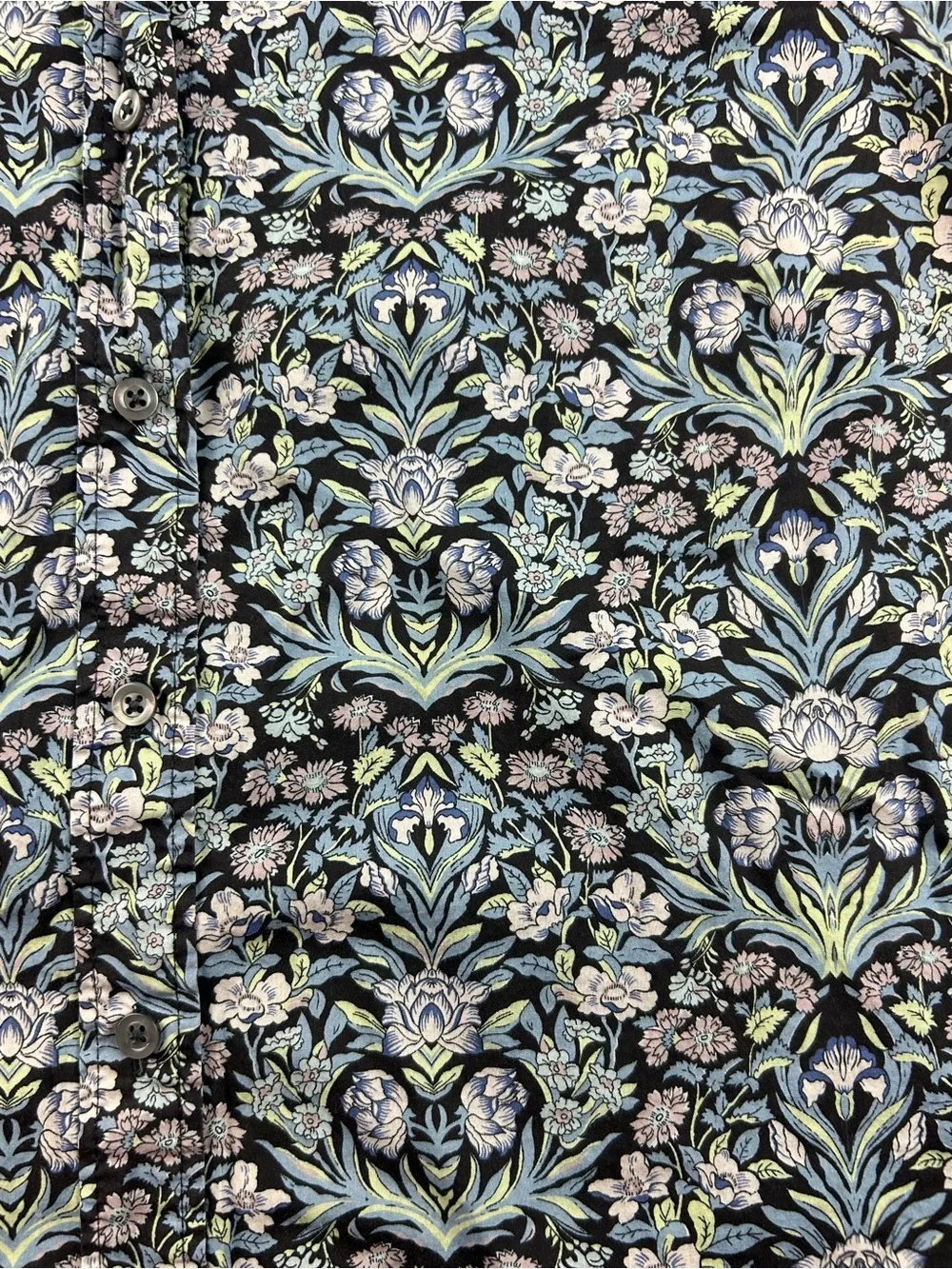 J Crew Liberty Floral Print Long Sleeve Button Down Shirt Womens 8